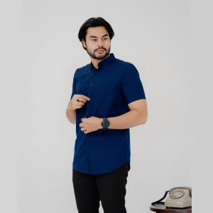 Kemeja Lengan Pendek Oxford Hey Man Modern Fit