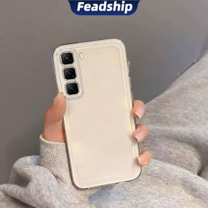 Feadship Case for infinix hot 50 PRO PLUS 5G HOT 50 4G HOT 50 PRO+ 5G phone casing Softcase Silicone Protector shockproof Clear Cover new design aesthetic CARTOON CAT with holder TKYYMZJ01