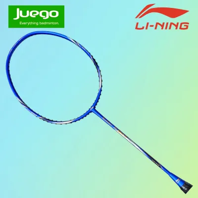 Li-Ning Badminton AYPR 142 4 TURBO X 80 III Badminton Racquets Blue Silver