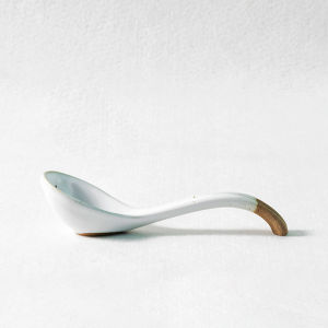 Omk phong cách Nhật Bản làm bằng tay gốm tay cầm dài Muông ăn SUP