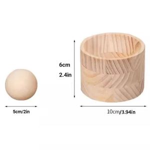 GUHEHARD Wooden Dumpling Wrapper Quick Easy Making Mold Dumplings Skin Presser Creative Rolling Out Dough Dumpling Skin Pressing Tool For Ravioli Wonton and Tortillas