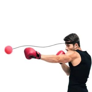 1 Set Boxing Speed Ball PU Punch Reflex Ball Fitness Boxing Equipment Boxing Punch Exercise Fight Ball with Head Band for Reflex Speed Boxing Training