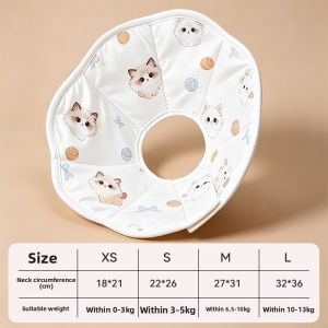 Adjustable Pet Elizabethan Collar Pet Anti-Bite Lick Surgery Wound Healing Cat Dogs Protective Collar