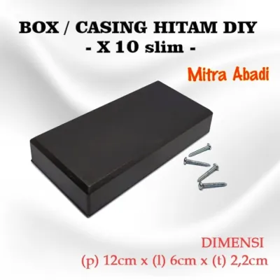 Box Kotak Casing Plastik X10 SLIM for Komponen Ukuran 12 x 6 x 22 cm