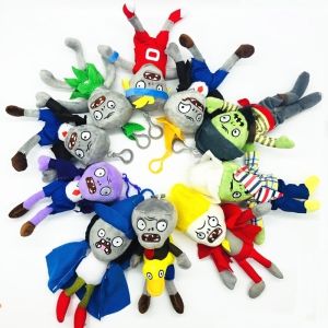 1pcs 18CM Plants vs Zombies Plush Toys Pendant PVZ Zombies Plush Keychain Toy Soft Stuffed Toys Doll For Children Kids Gifts