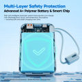[CCC Certified]Anvers Power Bank 10000/20000mAh 22.5W Fast Charging | Built-in Type-C/Lightning Cable | Compact Travel Safe. 