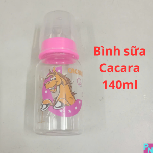 Bình sữa Cacara cho bé bình sữa cổ hẹp 140ml 250ml núm vú siêu mềm núm ti chống sặc chống đầy hơi không BPA