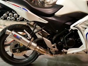 terbaru silincer knalpot wrc muffler model bulat cincin panjang 30cm inlet 50 mm saringan setengah slencer knalpot universal