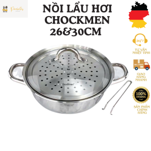 Nồi lẩu hơi CHOCKMEN nồi lẩu hơi 26cm nồi lẩu hấp đa năng bộ nồi hấp đa năng nồi hấp đa năng