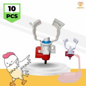 Hanger Head Water Nipple Drinkers with clamp (10pcs) for Poultry automatic Setup