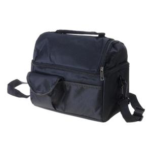 Double Compartment Insulated Bag Thermal Cool Bag Easy to Clean Oxford Lunch Bag for Convenient Meal Transport