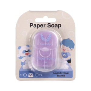 CHICSTOP 50pcs Skin Friendly Disposable Soap Paper Scented Foaming Convenient Portable Soap Flakes Portable Mini Size Cleaning Soap Tablets Camping Trip