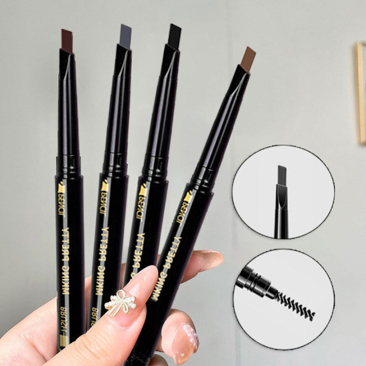 🔥Tamia👍Double Head Natural Eyebrow Pencil Triangle Tip and Brush ...