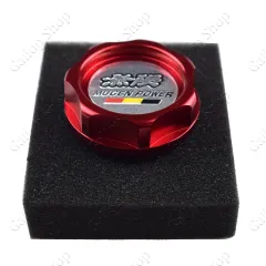 Set JDM BARTOO In Alluminio Anodizzato Per Honda Civic: Tappo Olio, Tappo Radiatore E Fermabatteria - Foto 3