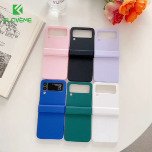FLOVEME Candy Color Hard PC Phone Case For Samsung Galaxy Z Flip 3 5G Matte PC Shockproof Full Protective Back Cover For Galaxy Z Flip 3