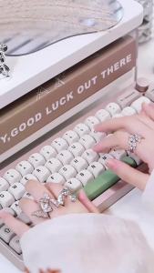 KBDiy KOA Profile Keycap GMK Style Retro 9009 Theme PBT Keycaps For Mechanical Keyboard Gaming KIT Korean 139 Keys ISO Key Cap