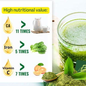 100% Natural Pure Barley Grass Powder Low Sugar Body Detox Superfood 100g