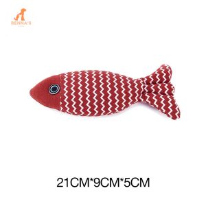 Rennas Catnip Toy For Cats Fish Toy for Cat Interactive Toy Chew Toy Cat Teaser Toy Cat Supplies