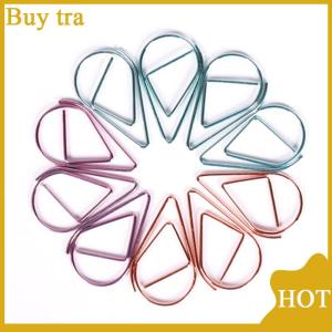 [Buytra] 50 cái Kẹp Giấy Hình Giọt Nước Kim Loại kẹp đánh dấu sách dễ thương Kawaii văn phòng phẩm