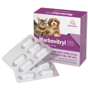 Viên Uống Marbovitryl FD Vemedim Hô hấp Tiết Niệu Viêm da Có Mủ cho Chó Mèo