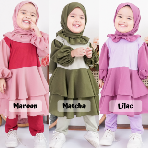 Clara One Set By Elbi - Littlebeeboutique -Stelan Anak Perempuan Murah - Baju Princess Anak - Baju Princes Anak Perempuan - Setelan Anak Kondangan - Baju Anak Perempuan Lucu - Setelan Anak Perempuan Kekinian - Stelan Anak Perempuan Murah - Lilbi