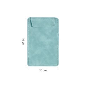 ALLLUCK 1pc Da PU Giá đỡ rượu vang A4/A5/A6/A7/B5 Da lộn Thư mục tệp Đa chức năng có khe cắm bút Bảng kẹp từ tính Văn phòng trường học