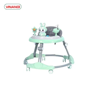 Xe tập đi cho bé - Xe tập đi có bàn ăn dặm khung xe chắc chắn kèm đồ chơi và nhạc cho bé - XTD616