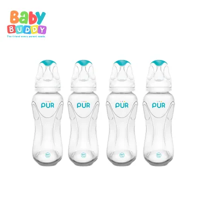 Pur Promo Bundles - BUY 3 GET 1 Advanced Slim Neck Feeding Bottle (100% Anti-Colic Bottles)