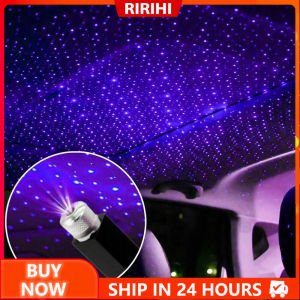👍[New] Car Projector Light USB Mini LED Roof Star Night Light Projector Atmosphere Galaxy Lamp USB Decorative Lamp Adjustable Car Interior Decor Light For Car Truck SUV Roof Light