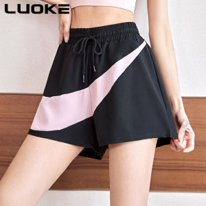 Luoke Sports shorts Womens summer breathable yoga fitness shorts Thin loose running pants for women