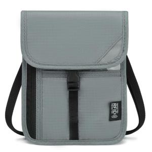 RFIDS Blocking Stash Neck WalletLightweight Travel Pouch + Holder for Women Men Holds PhoneCashCardsKeys