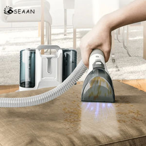 Steam Vacuum Cleaner With Water Spray & Powerful 16000Pa Suction – Handheld Carpet Washer For Sofa Car Seats Rugs | 600W High-Power Deep Cleaning