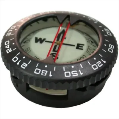 (LA1B) Diving CompassGlow in the Dark80M DepthPortable25° Tilt Underwater NavigationGear DiversMarine Navigation Tool
