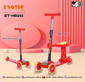 Mainan Anak Skuter Exotic Scooter ET-HB211 // SCOOTER ET-HB221 (DUDUK) EXOTIC