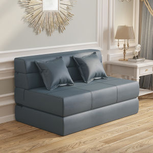 【Tech Cloth】PU Thick Foldable Sofabed / Foldable Sofa / Foldable Mattress/Lazy/Folding/Bed/Rainbow