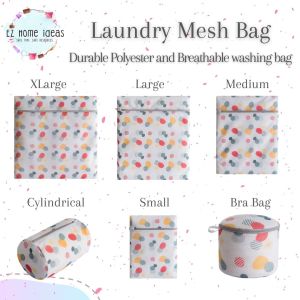 EZ Home Ideas Laundry Mesh Bags/Laundry Bags.washing Machine Protection Net Mesh Bags.high Quality 100% Polyester - Thicker Than Your Usual Laundry Mesh Bags! Your Clothes Underwear Linens Are Protected and Sanitized

