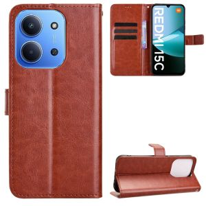 New Phone Case For Xiaomi Redmi 15C 14C 13C 12C 10C / Redmi 15 13 12 Magnetic Leather Wallet Card Slots Fashion Flip Cover Casing