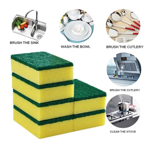 10 Packs -Magic Sponge Loofah Cleaning Kitchen Cleaning