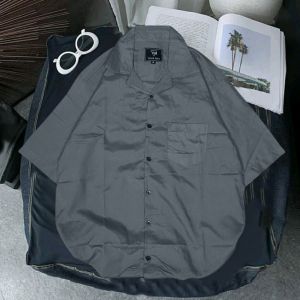 Kemeja Pendek Pria Vintage Hawaii Putih Korean Style Kemeja Boxy Casual Dewasa Distro Premium