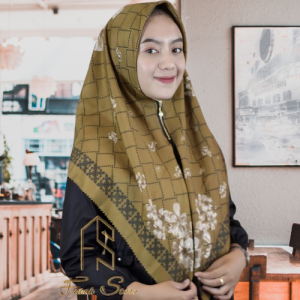 Hijab instan zipper Lasercut Voal Motif Premium Kerudung Motif