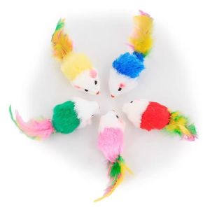 Interactive Plush Mouse Cat Toy Self-Play Entertainment for Cats