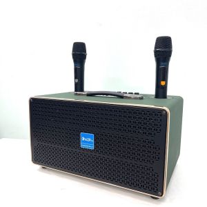 Loa xách tay Bluetooth chính hãng AZPROAZ-d388Bass 15-9 đường tiếng thùng gỗ bọc daKèm 2 mic