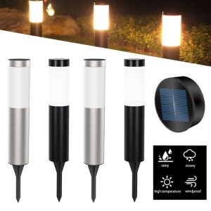 JIMEIXIAN01 Stainless Steel Solar Path Light Auto on/Off Light LED Landscape Light Energy Saving Garden Lawn Lamp Outdoor