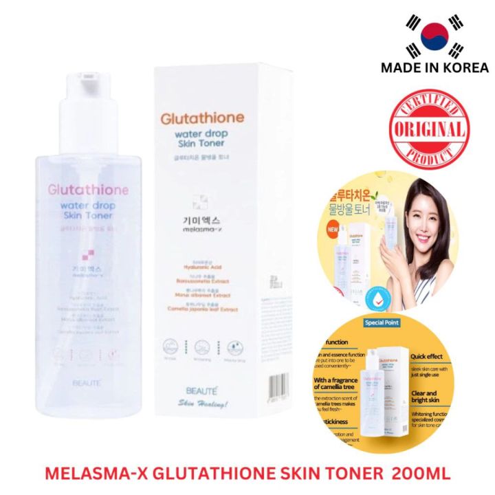 Melasma-X Glutathione Water Drop Skin Toner Korea Beaute Melasma-X Glutathione Water Drop Skin Toner Korea Beaute