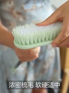 Floor Scrub Brush with Long Handle Stiff Bristles Deck Brush Multi-Purpose Hardwood Floor Scrubber COD