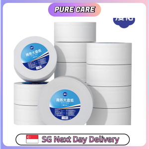 【Pure Care】 【6 Rolls/Box】Manhua Jumbo Roll Toilet Paper 380g/For Public & Commercial Use/4-Ply Flushable
