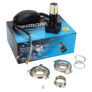 Motorcycle 6Led Headlight 40W Universal White 3500LM Waterproof LED Bulbs With Fan