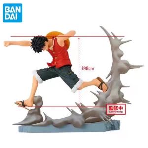 In Stock Bandai Senkou Zekkei Monkey D. Luffy 8Cm Original Action Figure Anime Pvc Model ornament Collectible Toy gift