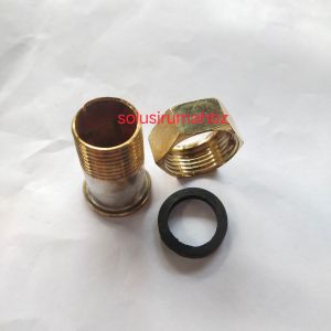 SAMBUNGAN POMPA BOOSTER SDD ¾ SELANG 20MM DRAT LUAR ½ SDL 1/2 KUNINGAN