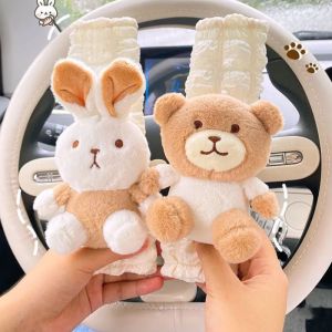 【LonlyDance】หุ้มเข็มขัดนิรภัยรถยนต์ สายคล้องไหล่ สําหรับผู้ใหญ่ และเด็ก ลายการ์ตูนน่ารัก